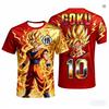New Adult Men's Dragon Ball Goku Football Jersey T-Shirt Mans Anime T-Shirt Special Football Jersey