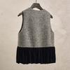 Weste für Damen Baumwolle Herbst Winter Ärmellose Tops Weste Verdickt Lässig Rundhalsweste