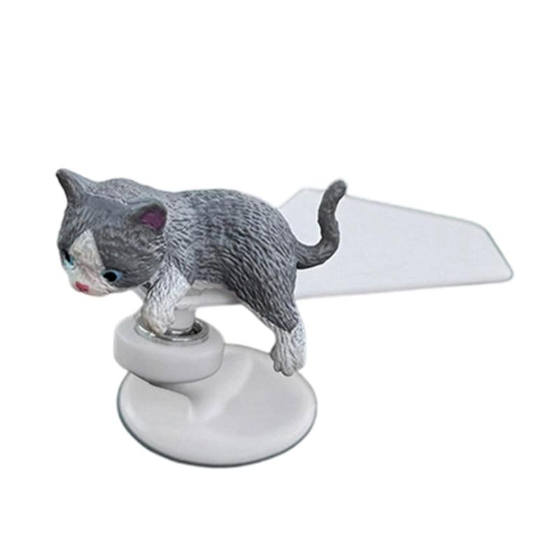 Solar Powered Rotating Airplanes Car Accessory Dashboard Decoration ABS Craft with Secure Silicone Mount for Long Travel