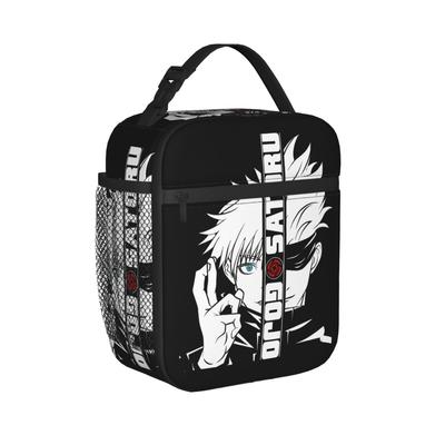 Jjk Gojo Satoru Thermal Insulated Lunch Bags for Picnic Anime Portable Food Bag Container Cooler Thermal Lunch Boxes