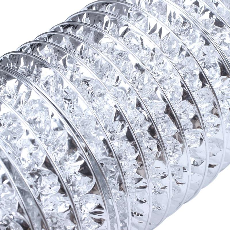 NY-3 Meter Längd 100Mm/4 Tum Friskluftsystem Flexibelt Aluminium Avgasrör Ventilation Rör Slang för Badrum
