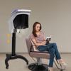 White/Black Plastic Hair Steamer,7 Light Freestanding Hair Steamer 60*58*149cm Adjustable Height for Home,Barber Stores