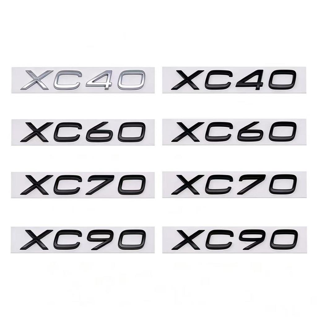 1PC 3D V40~V90 XC40~XC90 S60L S80L B2 T3 D4 Etc Logo Badge Sticker Rear Trunk Emblem Decal