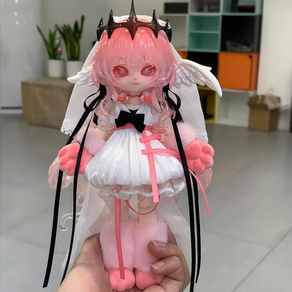 In Stock 1/12 Bjd Trendy Luna Series Joint Movable Doll Toy Dress Up Ornaments Collectible Miniature Figure