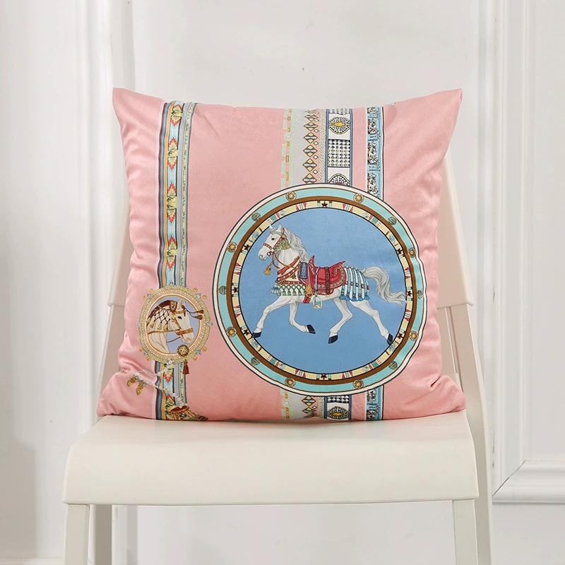 Домашний Декор 40*50см Наволочка на Подушку Декоративная Подушка Диван Современный Бохо Классицизм Роскошный Штамповка Подушка для Спины Домашняя Декоративная Наволочка розовый