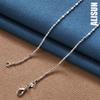 925 Sterling Silver Bead Necklace Wedding Jewelry