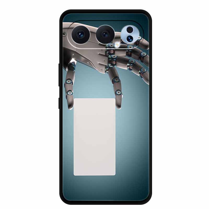 Case For Honor 500 Pro 5G 2025 Fashion Black Edge Soft TPU Silicone Covers For Honor 500 Pro Cases Painted Flowers Shells Fundas