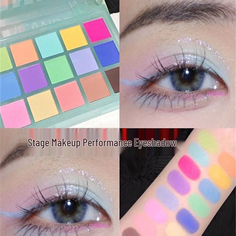 Dikalu Midsummer Macaron 15-Color Matte Eyeshadow Palette