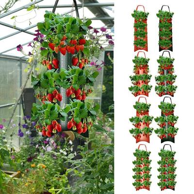 Bolsa Colgante para Plantar Fresas Multifunción Bolsa Colgante para Cultivar Fresas Bolsas de Cultivo para Plantas de Verduras y Flores para el Crecimiento de las Plantas
