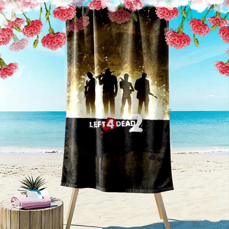 Left Dead Print Beach Towel Large Soft Quick Dry Towel For Beach Camping Swimming