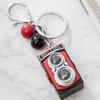 Keychain Lightweight Portable LED Sound Light Design Retro Camera Shape Key Chain Bag Backpack Keyring Pendant Accessory