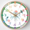14-inch 35cm Early Education Wall Clock Living Room Modern Children's Quartz Clock Silent Creative Student Classroom Clock