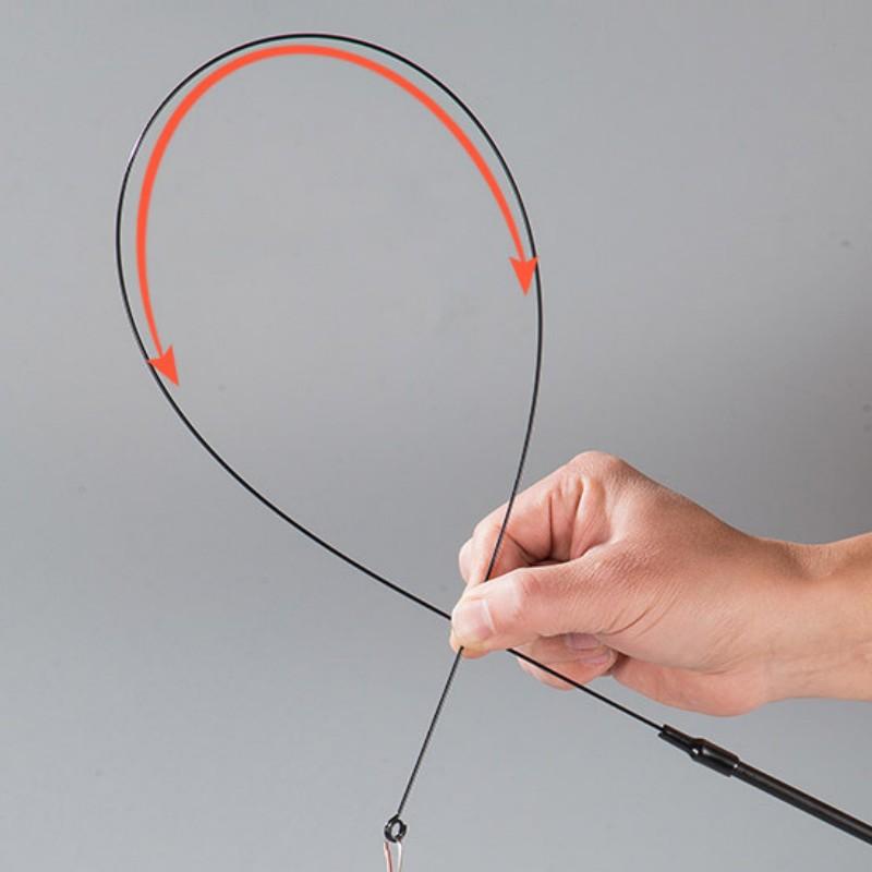 Cat Toy Funny Cat Toys Interactive Feather Toys for Cats Stick Steel Wire Cats Toy with Bell Self-hi Pet Teaser Pet Supplies
