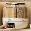 Sealed Five-Grain & Cereal Storage Box with Compartments - Insect & Moisture Proof, Food-Grade Rice Bin