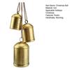 Christmas Bells Decoration 3 Vintage Cow Bells On Jute Rope Handmade Rustic Iron Bell for Door Porch Mantle Wreath Garland Stair Rail Holiday Decor