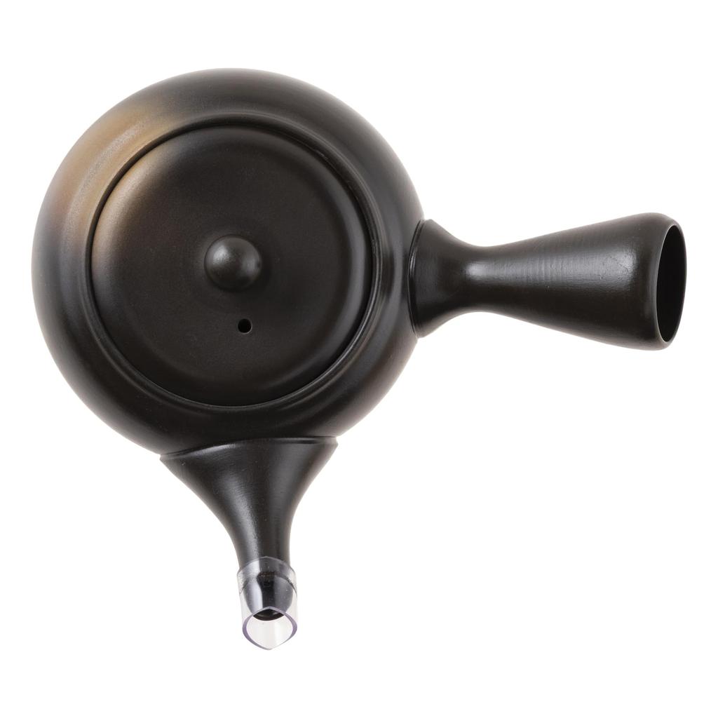 with a mesh for roasted green and brown rice Made in tk008 Tokoname-yaki teapot, Takeharu, Mustard-Blown, 320ml, sash, deep-steamed tea, tea, tea.