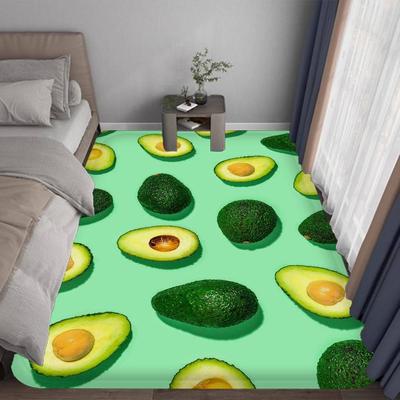 Avocado Hallway Carpet Washable Non-Slip Living Room Sofa Chairs Area Mat Kitchen Doormat Area Rug
