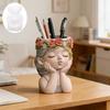 Adorable Girl Shape Silicone Molds For Resin Casting Making Candle Holder Pencil Cup Gypsum Flowerpots Home Decoration