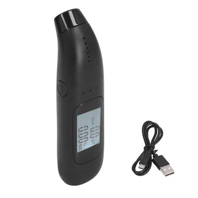 Alcohol Tester DC5V 1A Blowing Type High Accuracy Portable Alcohol Breathalyzer Quick Check