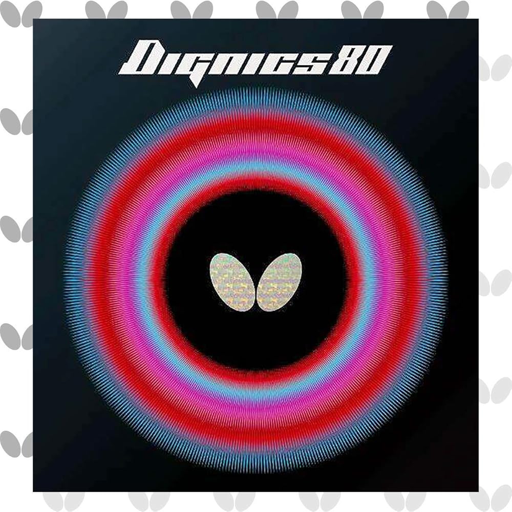 Butterfly Dignics 80 High Tension Table Tennis Rubber Soft Red 2.1mm