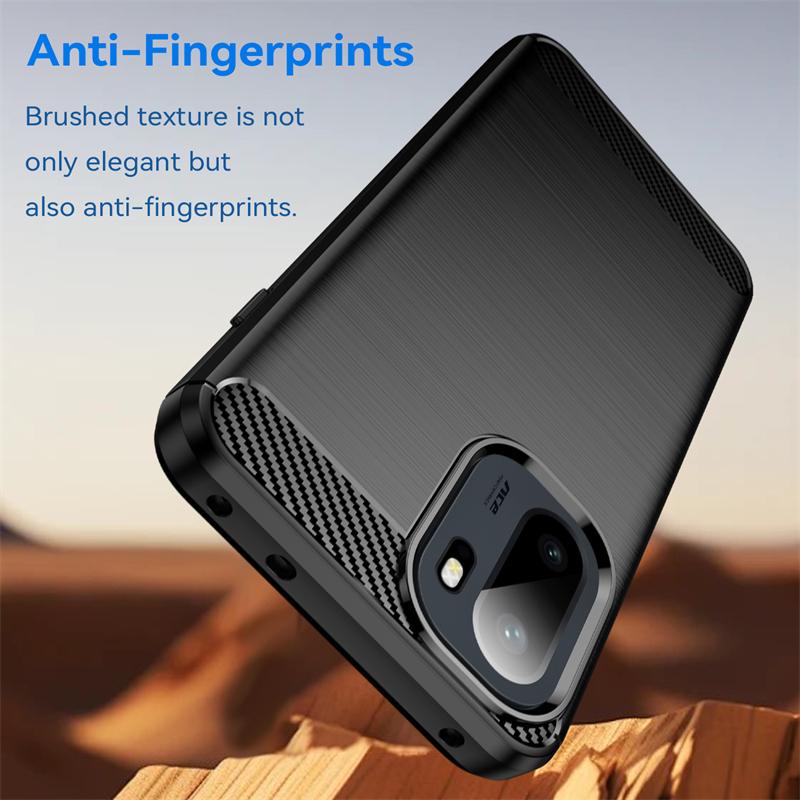 For Cover OnePlus Ace 6T Case For OnePlus Ace 6T Anti-knock Soft Silicone Carbon Fiber Phone Back Case For OnePlus Ace 6T Case