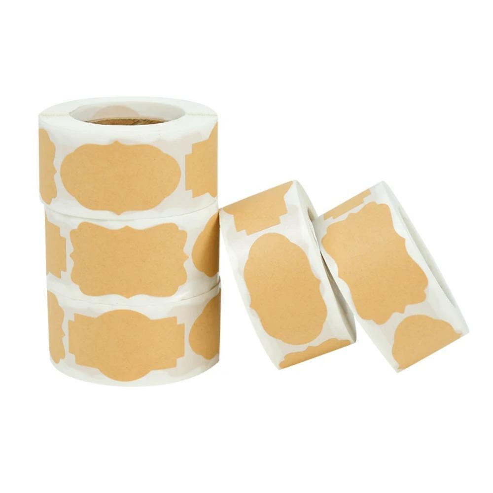 300Pcs/Roll Writable Spice Jar Label Stickers Blank Stationery Sticker Tags  Can