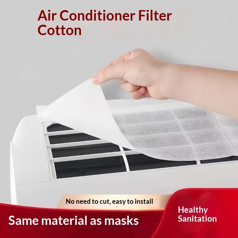 12/30Pcs Universal Air Purification Filter Pad Anti-Dust Air Conditioning Inlet Cotton Dust Filter Hang-Up Air Inlet Filter