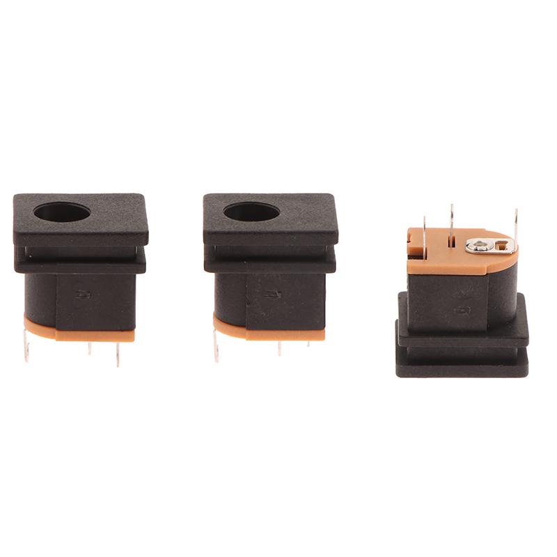 10Pcs 5.5X2.5Mm Dc Power Supply Socket Connector Dc-015 5.5*2.1Mm Dc Female Jack Square Panel Mounting Connectors