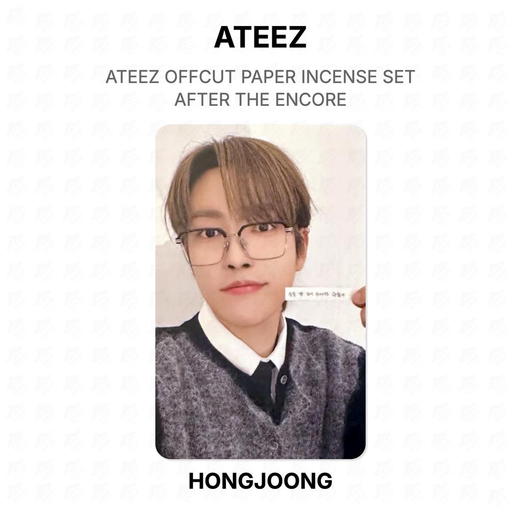 ATEEZ OFFCUT PAPER INCENSE SET AFTER THE ENCORE Official Photocard