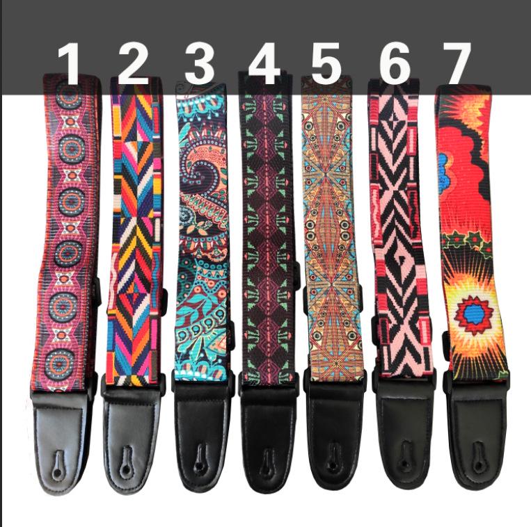 

Colorful 7-Color Soft Guitar Strap for Folk, Acoustic, Bass, and Electric Guitars Red