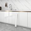 High Gloss White Self-Adhesive Cabinet Stickers - Heat Resistant, Oil-Proof for Kitchen & Dining Surface Renovation.