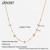 European and American Ocean Wind Stainless Steel Collarbone Chain Plated 18K Gold Conch Pendant Necklace Jewelry Niche Design Women