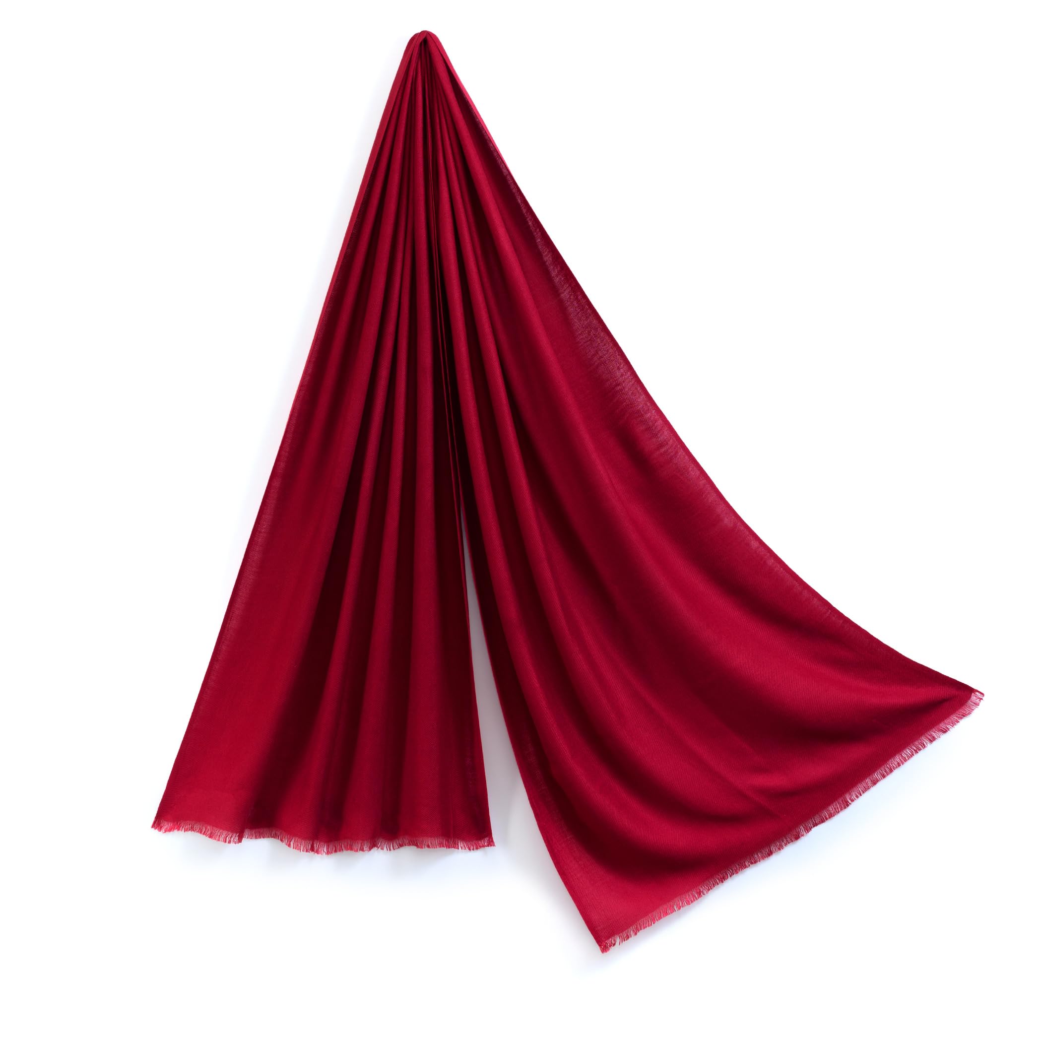 

60th Birthday Celebration Bamboo Stole in a Gift Wine 45x180cm [Pashmina Collection] 100% Box, Red,
