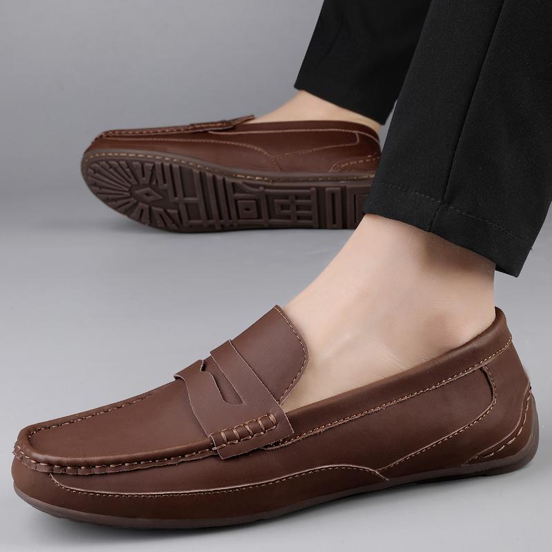 Mode Mode Herren Freizeitleder Slipper Schuhe Designer Slip-on Büro Business Schuhe Marke Hohe Qualität Dating Formelle Party Schuhe