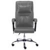 Massage Office Chair Anthracite Faux Leather