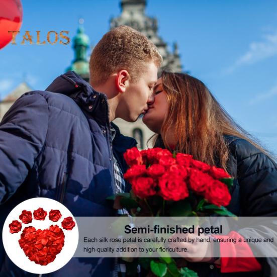 273 db Előkészített Szatén Szalag Rózsa Szirom Kézzel Készített Félkész Örök Rózsa Szirom DIY Örökkévaló Virágcsokrok Esküvői Évfordulóra Születésnapra