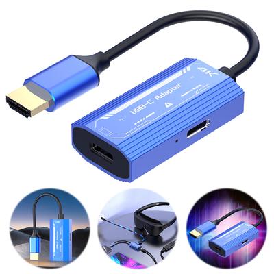 4K@60Hz HDMI-Kompatybilny z kablem typu C DC 5V Stop aluminium do iPhone'a 15/Huawei Mate 60/Pura70 do Switcha/Steam Deck/ROG Ally