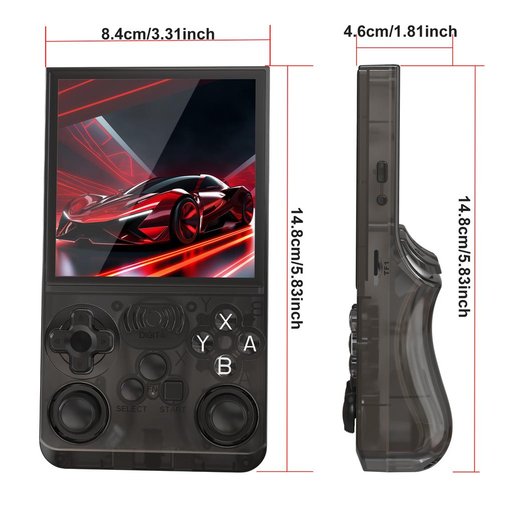 ANS13 Schermo IPS da 4,0 Pollici Console Portatile per Videogiochi Retrò 15000+ Giochi Integrati Linux Console Portatile da Tasca per il Gaming