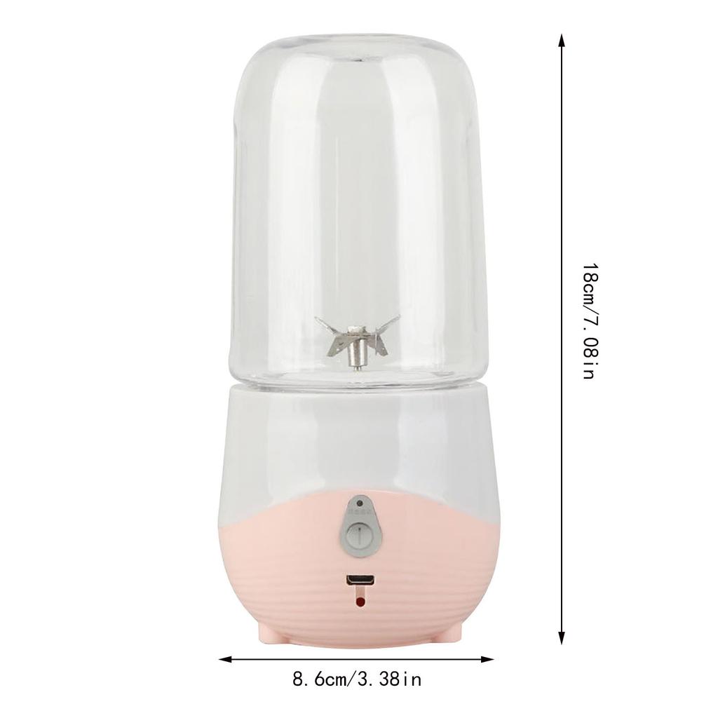 Portable Stirrer Personals Stirrer For Shakes And Slushie Fruit Juicer USB Rechargeable With 4 Blades Handheld Blenders For Sports Travel And Outdoors