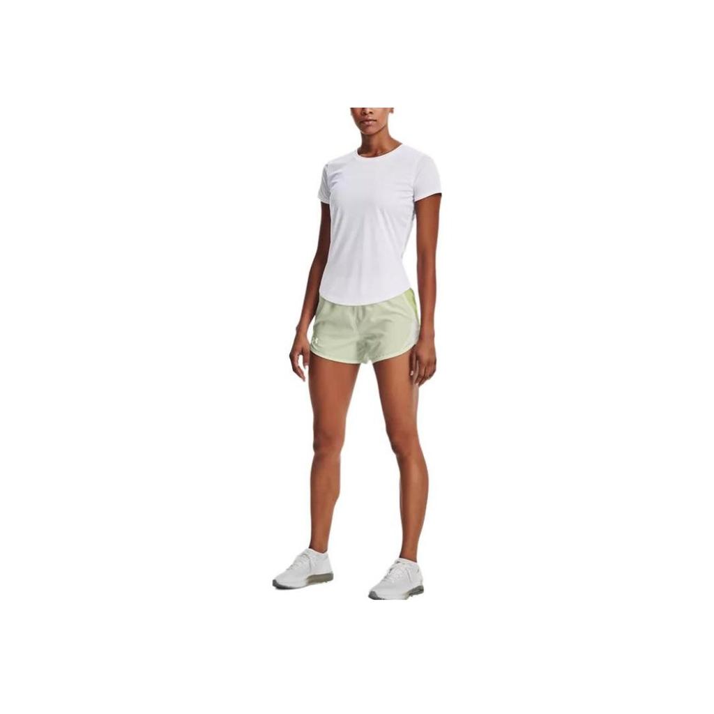 Under Armour Fly-By 2.0 Breathable Running Shorts Women Bottoms Mint-Green 1350196-320