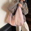 Casual canvas bag Korean lazy style underarm bag 2025 new large-capacity nylon cloth tote bag shoulder bag