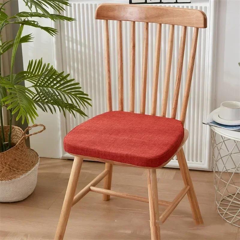 Chair Cushion with Straps Multi Color Dining Room Chair Cushions for Dining Chairs Sponge Seat Cushion Outdoor Garden Cushions