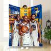 Golden State Warriors Team Basketball Warm quiltFlannel Blanket for Bedroom, Living Room, Sofa, and Nap Sofas.