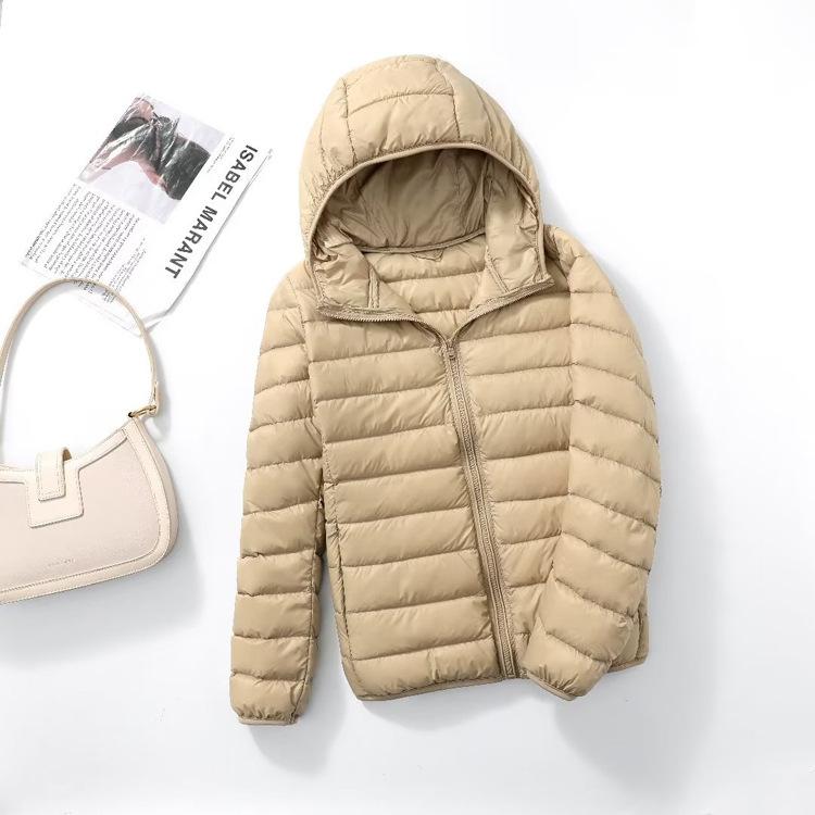New Light Down Jacket Women's Short White Duck Down Fashion Autumn and Winter Light Jacket