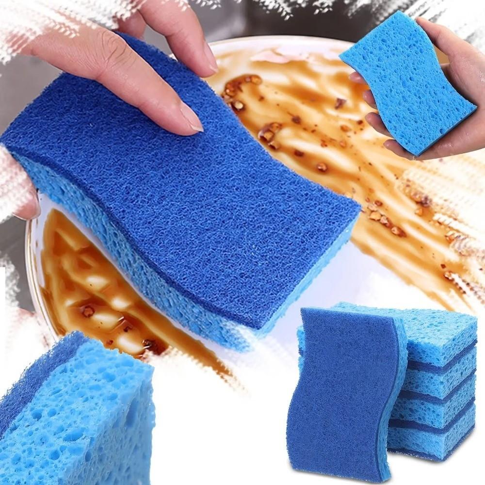 Sponge Cleaning Brush Sponges Double-Sided Scouring Pad Cleaning Wipe Household Cleaning Tools