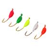 Kit 50 Pezzi Jig da Pesca su Ghiaccio Colorati Amo a Testa in Giù Esca da Pesca con Ardiglione per Pesca su Ghiaccio Invernale