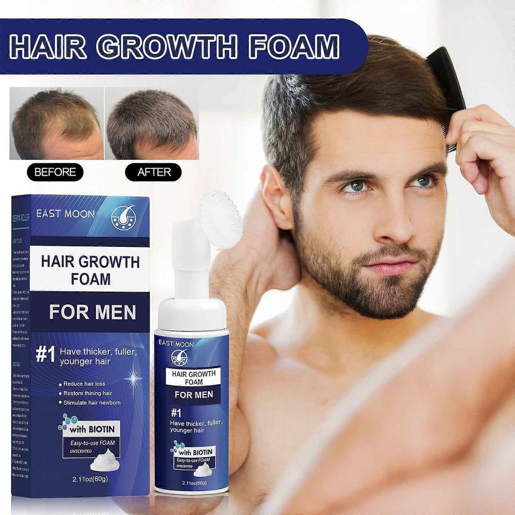 East Moon Men's Hair Thickening Foam - Repairs Hair Follicles, Makes Hair Thicker And Nourished