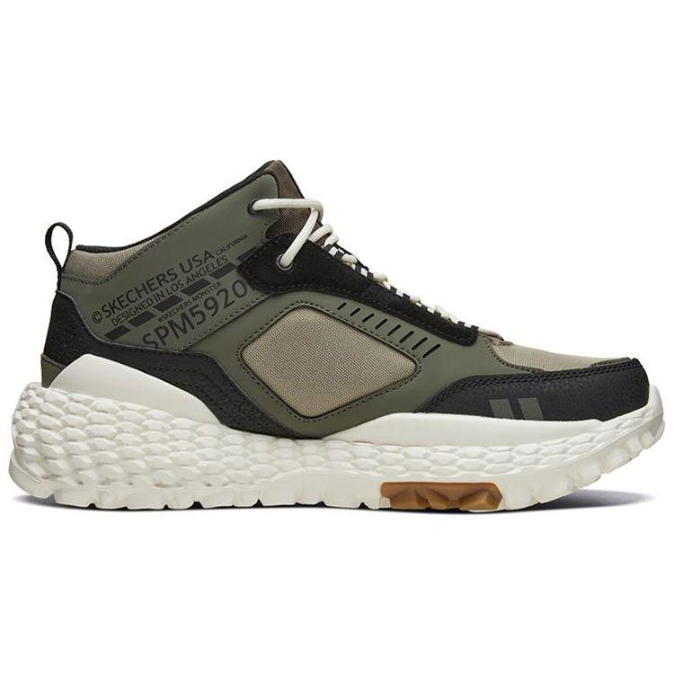 Skechers Scarpe da ginnastica da uomo Monster Fabric in pelle sintetica comode basse stile papà Sneaker da uomo Oliva 51943-OLBK