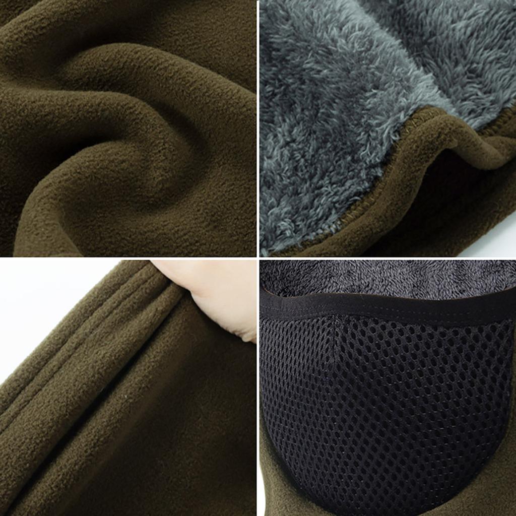 Winter Warm Windproof Thermal Balaclava Mask Thickened Polar Fleece Breathable For Motorcycle Cycling Ski Outdoor Cold Weather