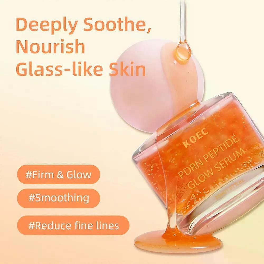 PDRN Peptide-8 Serum - Salmon DNA, Niacinamide, Hyaluronic Acid, Skin Booster Ampoule for Firming & Plumping Look, Lightweight Anti-Aging Face Serum